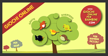 Giochi didattici per bebè e bambini piccoli. Gli uccellini cantano! Giochi raccomandati per bambine e bambini. Giochi online, in Italiano e gratis
