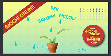 Radunando goccie di pioggia! Divertenti giochi in Italiano, per bebè e bambini piccoli