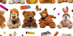 A cercare! Bambolotti di peluche. Giochi gratis per bambini di 3 - 4 anni