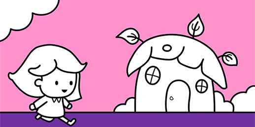 Disegni da colorare online e gratuiti per bambini e ragazze della scuola dell'infanzia: Bambina