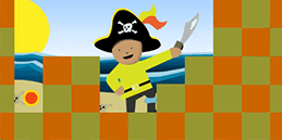 Giochi online per bebè e bambini piccoli: Il bambino pirata!