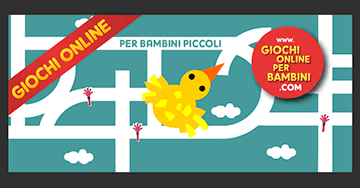 Giochi labirinto gratis per bambini piccoli: L'uccellino nel labirinto