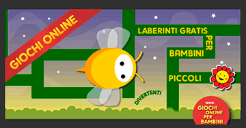 L’Ape nel labirinto! Gioco online per bambini piccoli