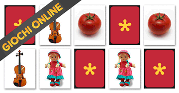 Giochi di memoria per bambini di 5 anni: Gioco con gli oggetti. Online e gratis