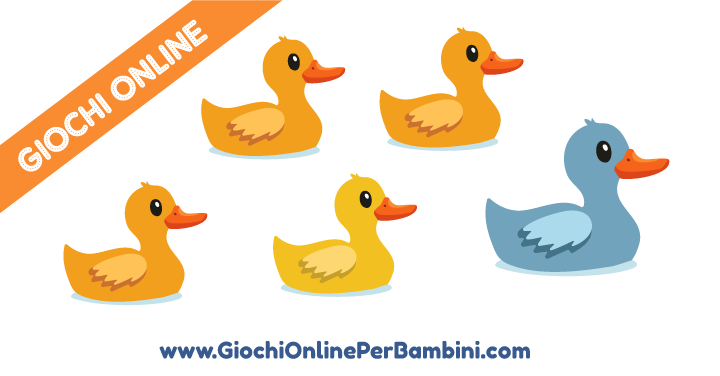 Giochi didattici gratuiti e online per bambini piccoli: Gli Anatroccoli